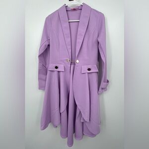 Women’s Cardigan Duster Long Sleeve Jacket Sz m NWT blazer romantic